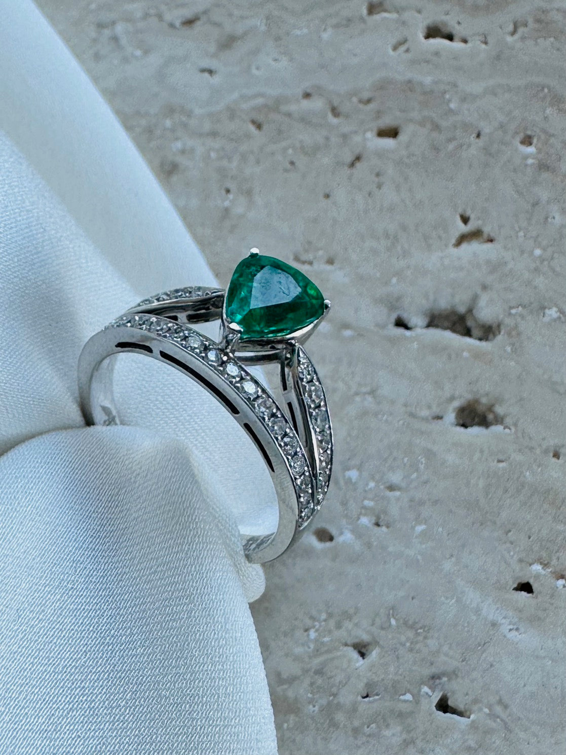 Emerald Diamond Ring