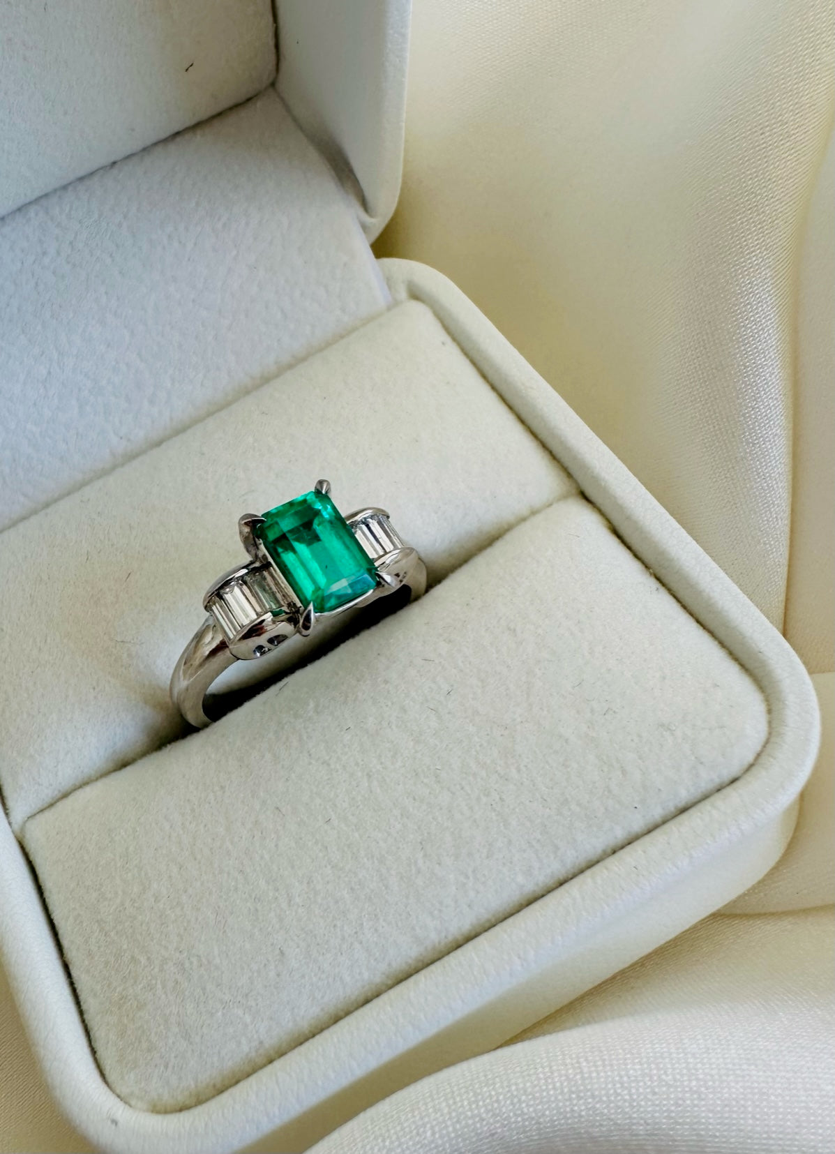 Emerald and Diamond Ring