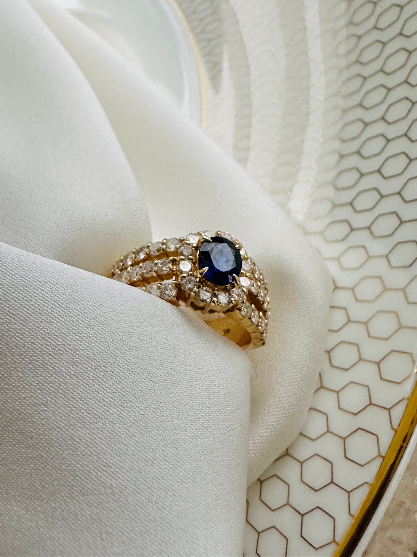 Sapphire Diamond Ring